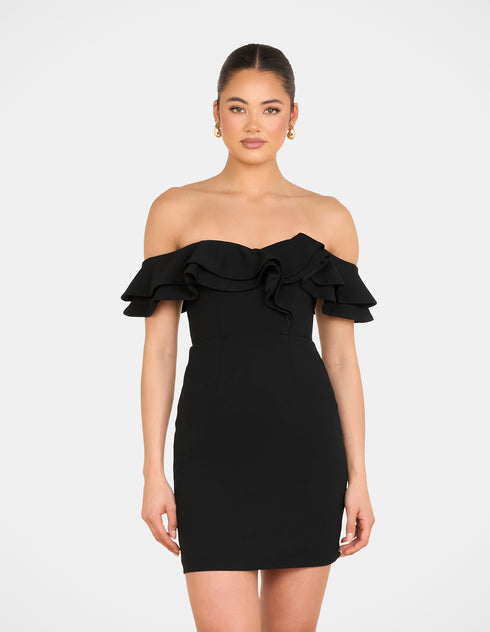 Iris Double Ruffle Mini Dress